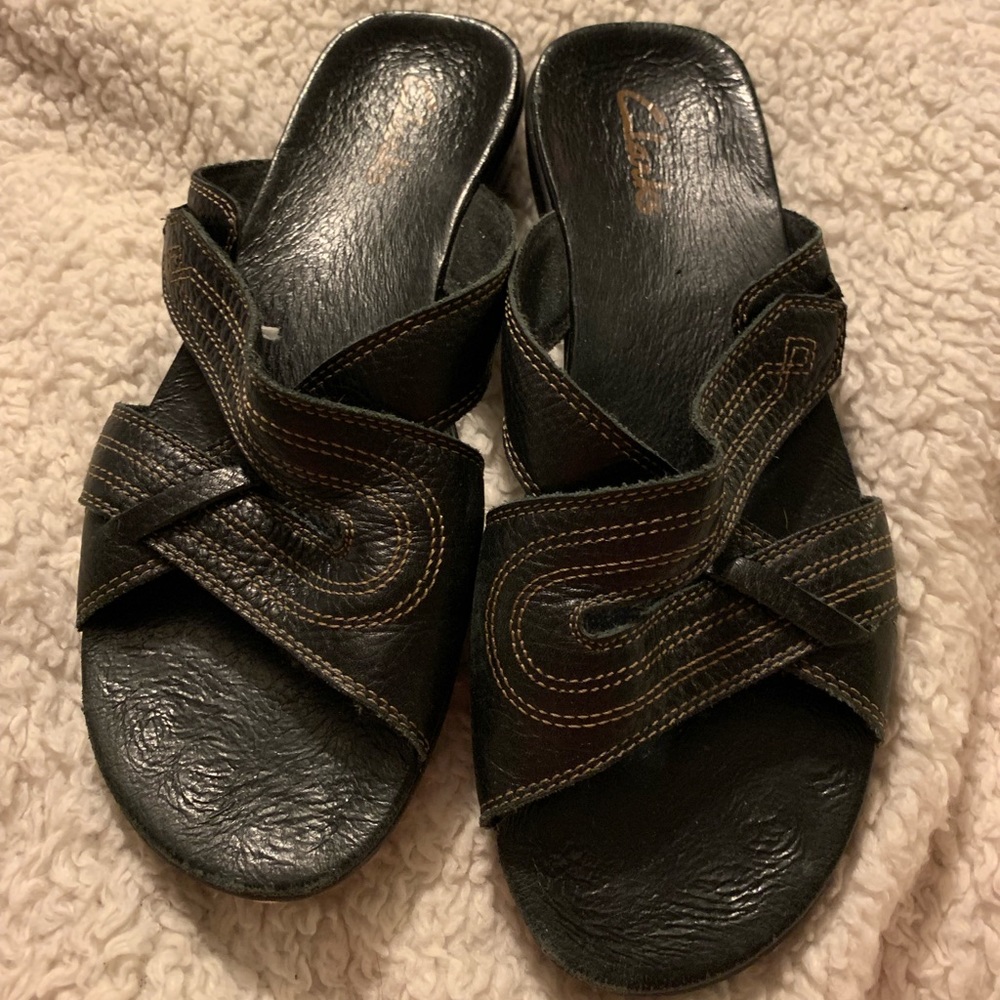 Black Leather Sandals